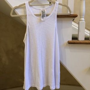 Free People Racer Back Tank in White